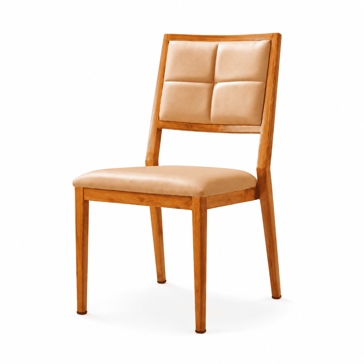 wood banquet chair main view with wood frame Wood banquet chair with