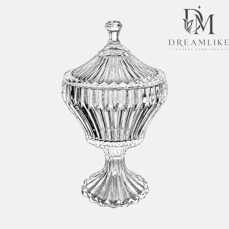 Dinner Set Stand Clear Faceted Fruit Platter Set with Tiered Stand | Dreamlike