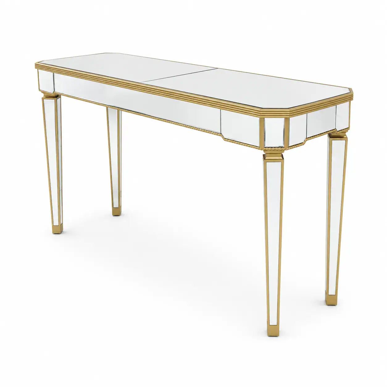 Long Narrow Mirrored Cocktail Table for Weddings | Dreamlike